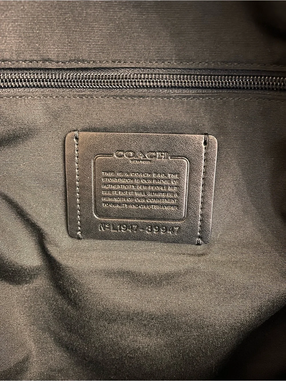 Coach description authentic